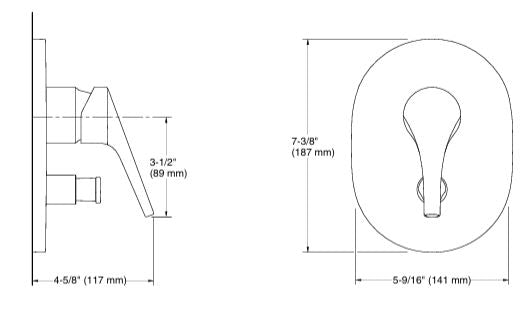 VIVE AT235 RBS TRIM - KOHLER PREMIUM - ( VIBRANT FRENCH GOLD - PREMIUM - 0x0 mm - 0inchx0inch )