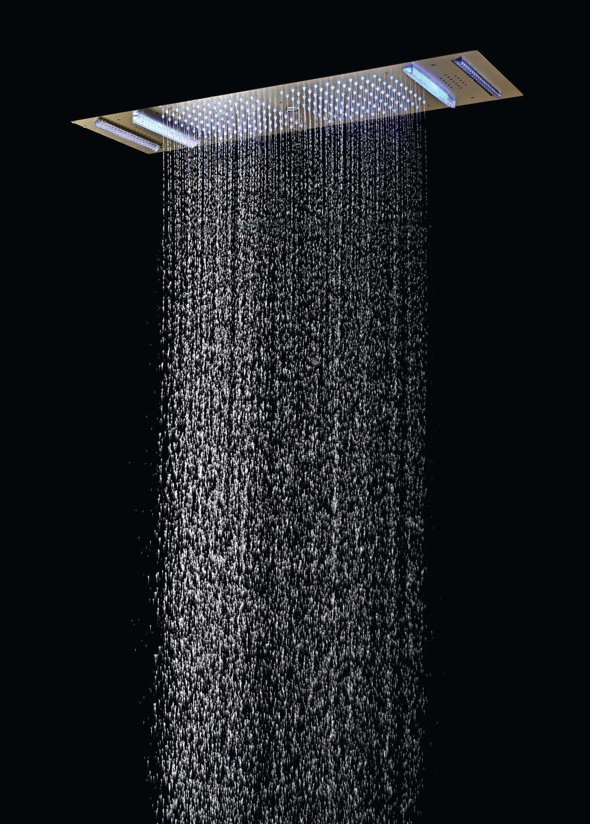 HYDRA LED CEILING SHOWER 4 FLOW WITH INST KIT - LUXELET - ( CHROME - MIK - 900x300 mm - 36inchX12inch )