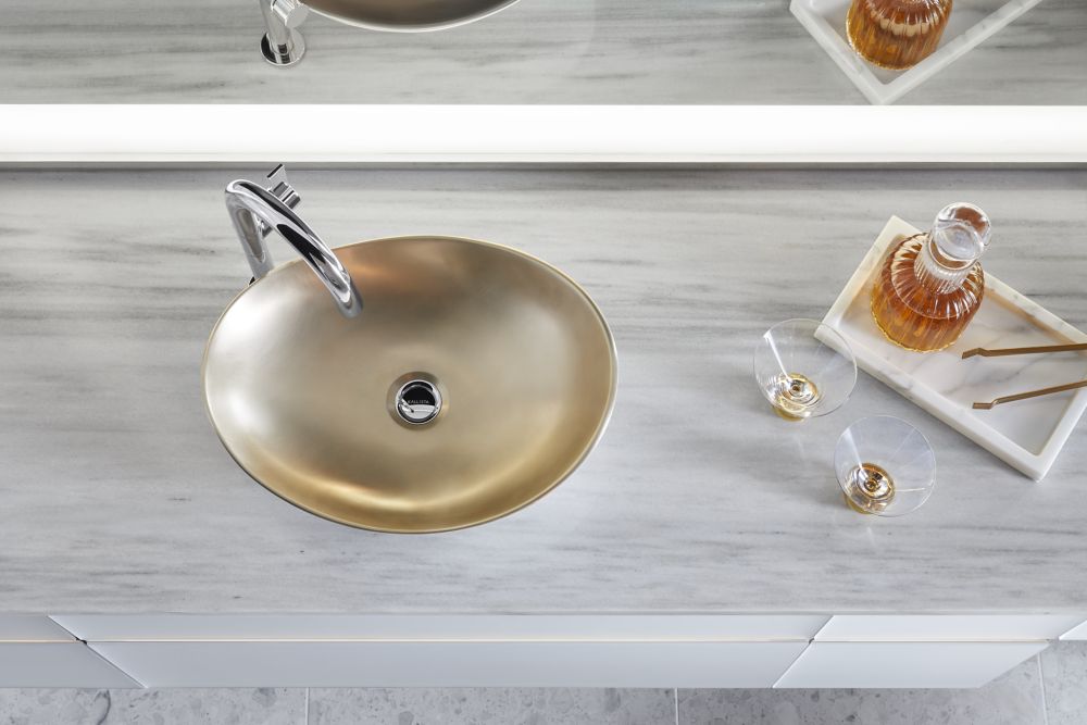 MYAM TM VESSEL COUNTER TOP W/B - KOHLER LUXURY - ( VESSEL MATTE BLACK - LUXURY - 468x351 mm - 18.72inchX14.04inch )