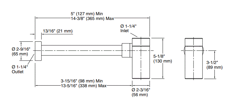CONTEMPORARY ROUND BOTTLE TRAP - KOHLER LUXURY - ( - LUXURY - 0x0 mm - 0inchx0inch )