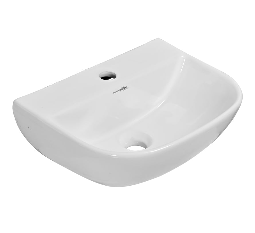 ELEMENT WALL HUNG WASH BASIN - HINDWARE -  ( WHITE - ELEMENT - 410x320 mm - 16.4inchX12.8inch )