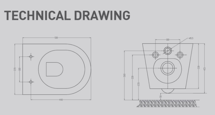 E.W.C W/M RIMLESS ESSENCE NEO W/SEAT COVER ( BOLT DISTANCE 7) - HINDWARE -  ( STAR WHITE - ESSENCE NEO - 500x370x360 mm - 20inchX14.8inchX14.4inch )
