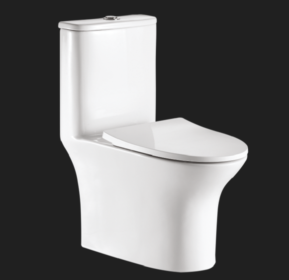 E.W.C CORA ONE PIECE S-TRAP 300MM - HINDWARE -  ( STAR WHITE - CORA - 675x380x770 mm - 27inchX15.2inchX30.8inch )