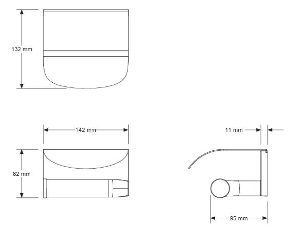 AVID-TISSUE HOLDER W/COVER - KOHLER LUXURY -  ( POLISHED CHROME - LUXURY - 0x0 mm - 0inchx0inch )