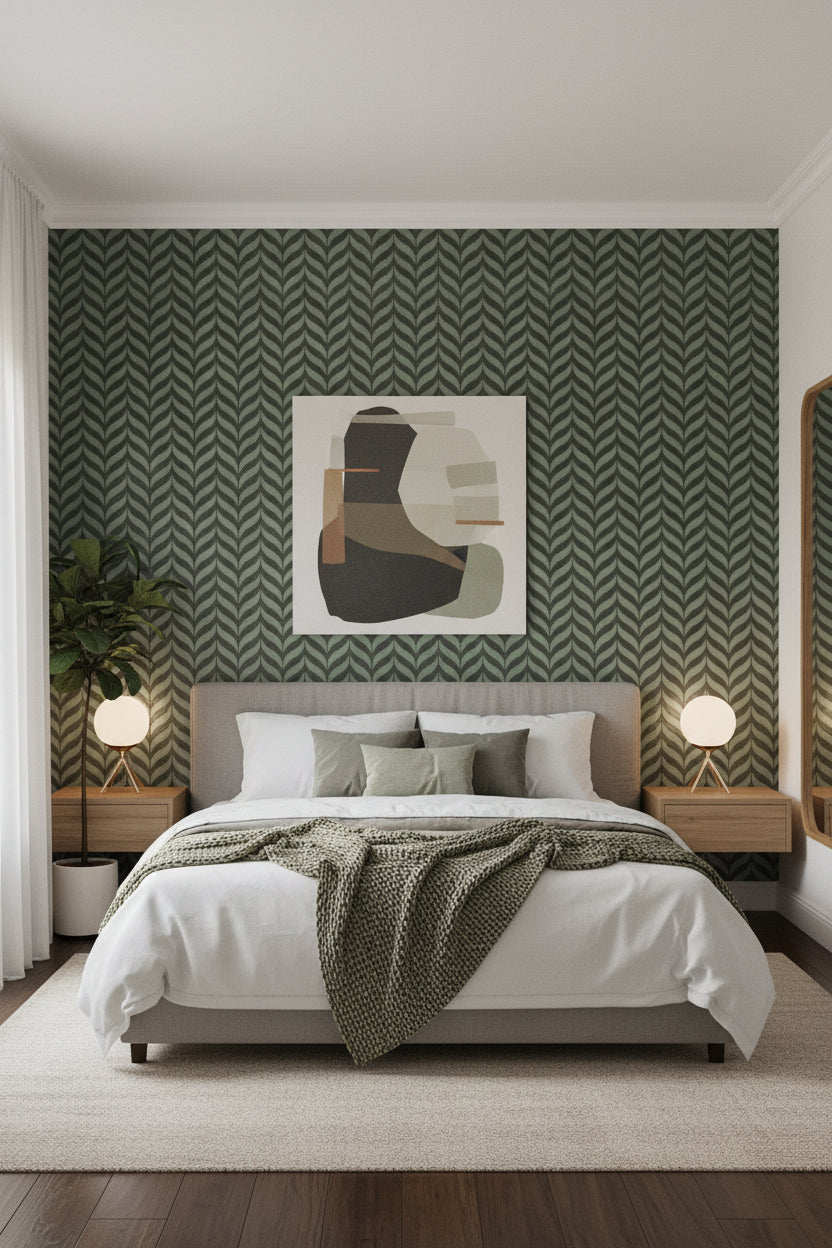 BRAZZIL GREEN WAVES DECOR HL - INDIAN TILES - ( - CRIST DECOR - 1200x600 mm - 48inchX24inch)