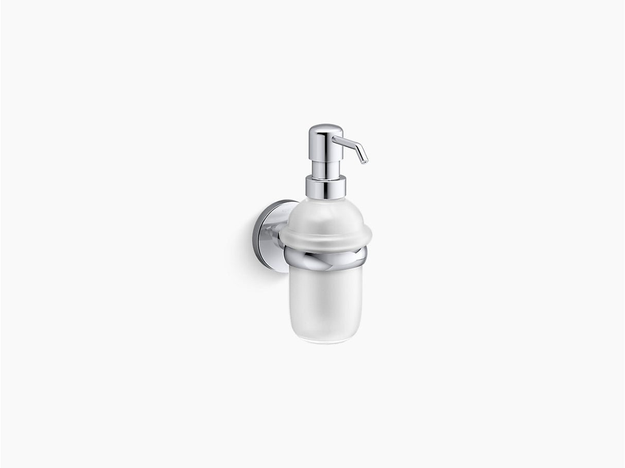 CRUZ-SOAP GLASS DISPENSER W/HOLDER - KOHLER PREMIUM - ( POLISHED CHROME - PREMIUM - 0x0 mm - 0inchX0inch )