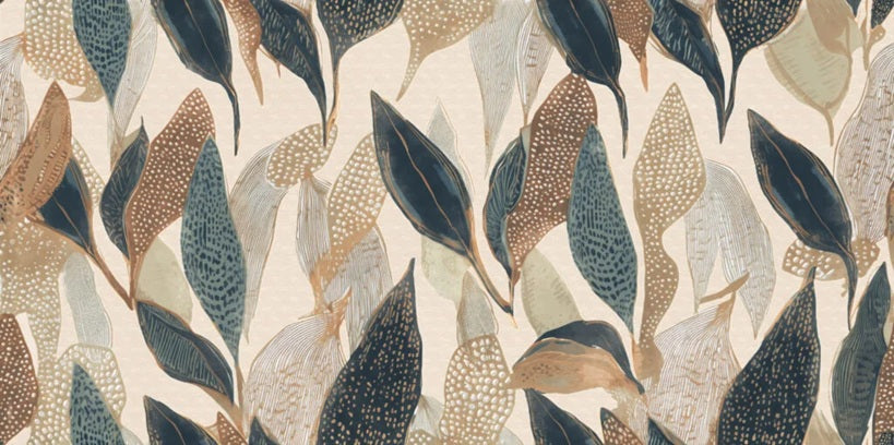 ROYAL CELESTINE BLOOM DECOR - CREANZA - ( - SHAPE+GLUE ART - 1200x600 mm - 48inchX24inch )