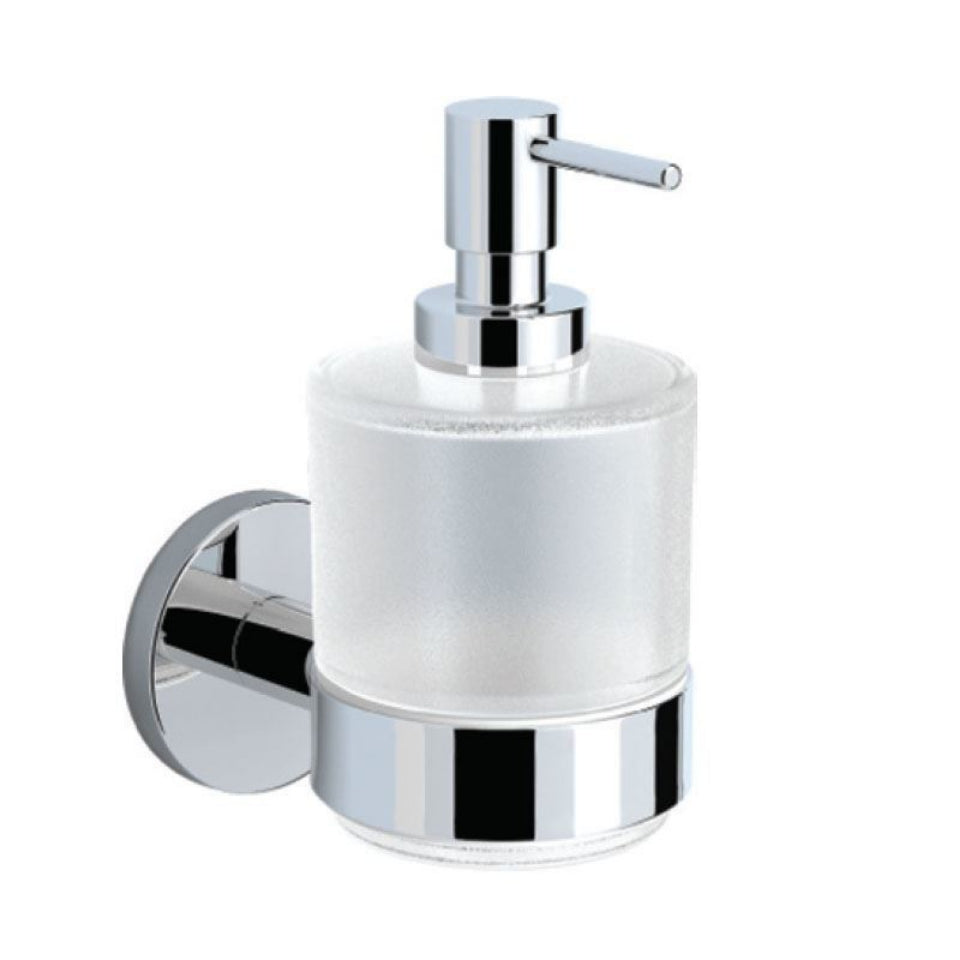 SOAP DISP W/GLASS BOTTLE - JAQUAR FAUCETS - ( CHROME - CONTINENTAL ACC. - 0x0 mm - 0inchx0inch )