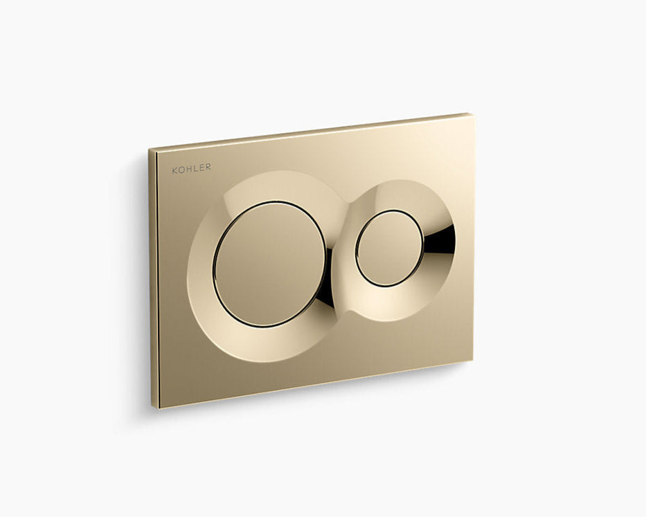 LYNK FACE PLATE (FLUSH PLATE)PNEUMATIC - KOHLER PREMIUM -  ( FRENCH GOLD - PREMIUM - 0x0 mm - 0inchx0inch )