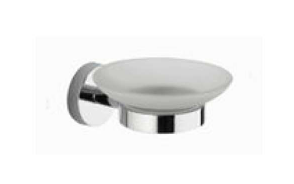 SOAP DISH WITH HOLDER - AUGA - ( CHROME - CLASSIC - 0x0 mm - 0inchx0inch )