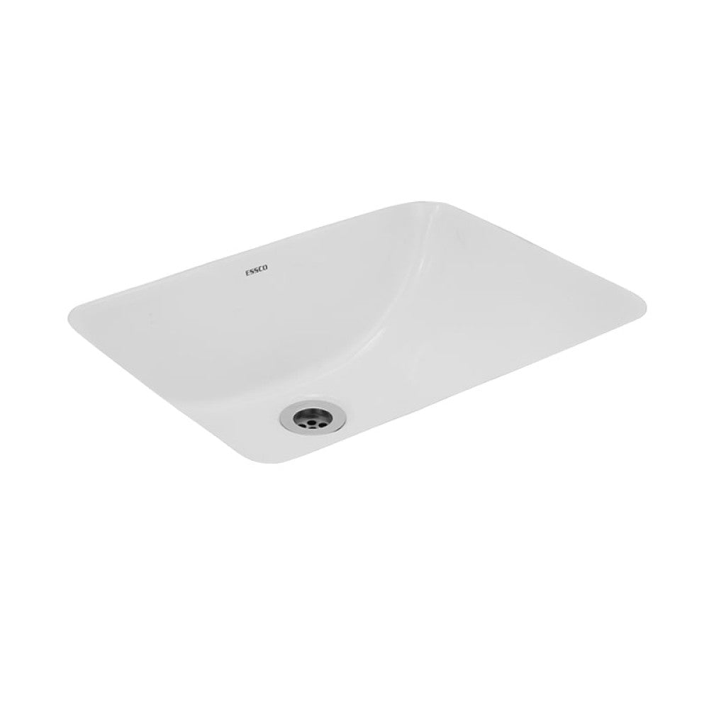 RECTANGULAR UNDER COUNTER BASIN W/FIXING ACC. - ESSCO SWARE - ( WHITE - ASPIRE - 0x0 mm - 0inchx0inch )
