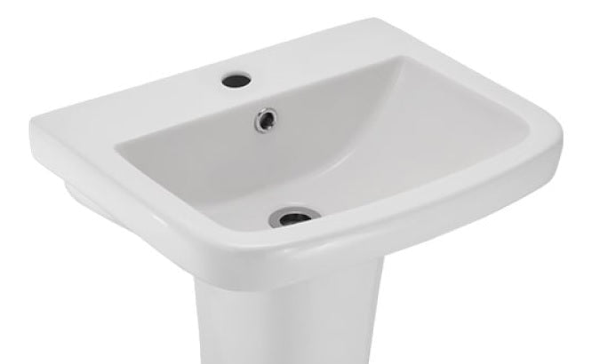 WALL HUNG WASH BASIN - ESSCO SWARE - ( WHITE - - 475x360 mm - 19inchX14.4inch )