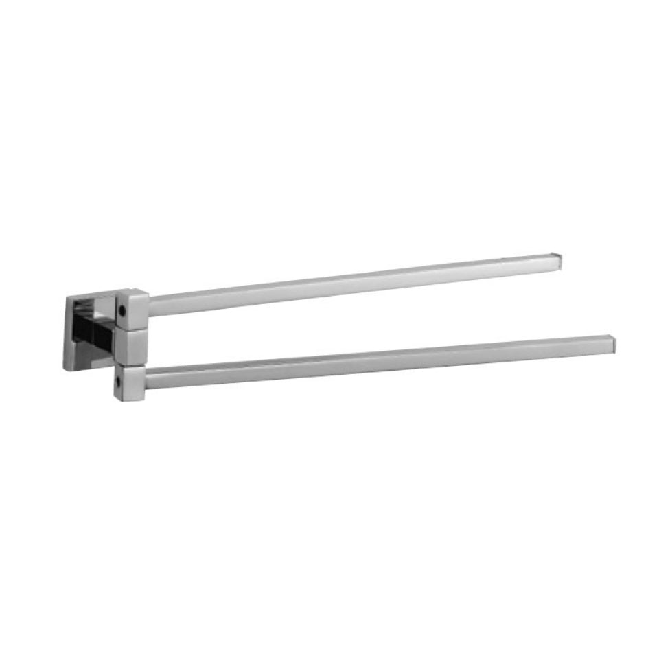 SWIVEL TOWEL HOLDER TWIN - JAQUAR FAUCETS - ( CHROME - ACC. KUBIX PRIME - 0x0 mm - 0inchx0inch )