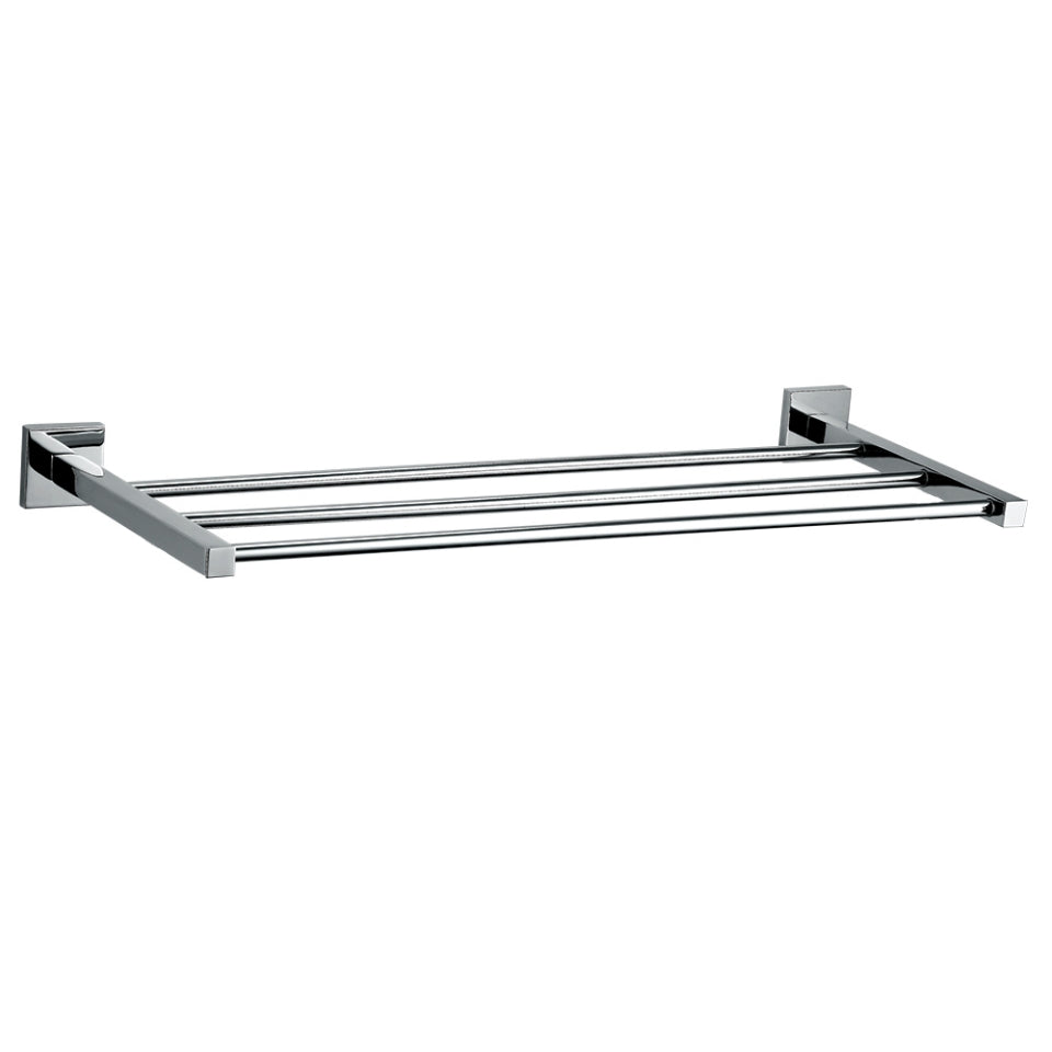 TOWEL RACK W/O LOWER HANGERS - JAQUAR FAUCETS - ( CHROME - ACC. KUBIX PRIME - 0x600 mm - 0inchX24inch )