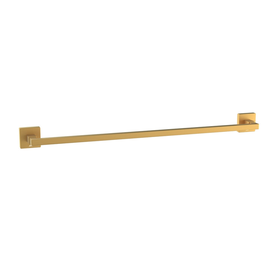 SINGLE TOWEL RAIL - JAQUAR FAUCETS -  ( GOLD MATT PVD - ACC. KUBIX PRIME - 0x600 mm - 0inchX24inch )
