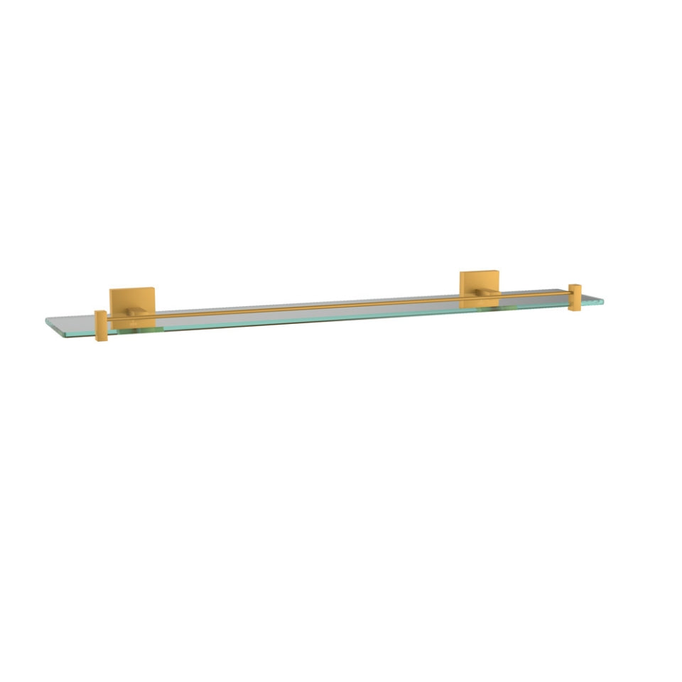 GLASS SHELF - JAQUAR FAUCETS - ( GOLD MATT PVD - ACC. KUBIX PRIME - 0x600 mm - 0inchX24inch )