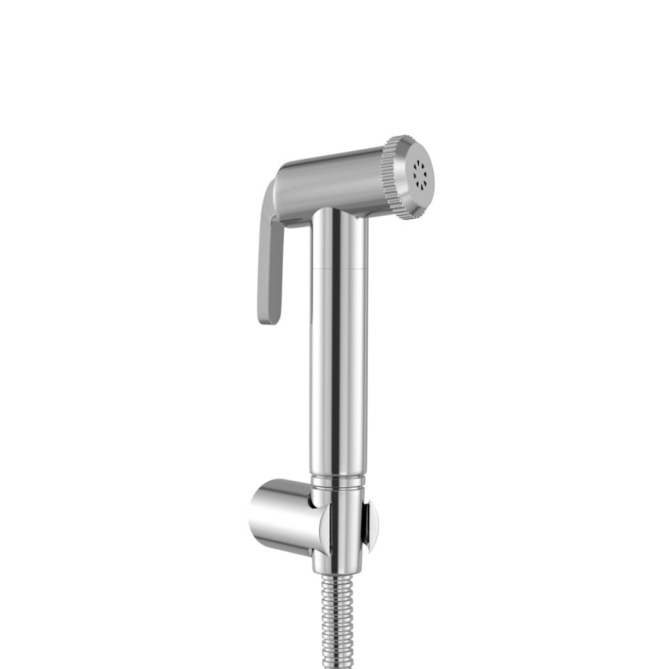 HEALTH FAUCET WITH 1.2 MTR METAL TUBE - JAQUAR FAUCETS -  ( CHROME - ALLIED - 0x15 mm - 0inchX0.5inch )