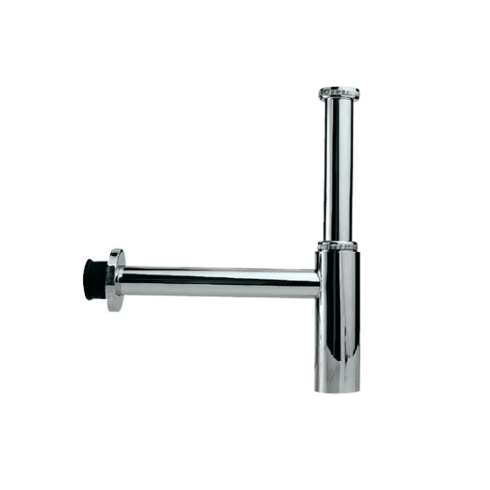 BOTTLE TRAP WITH 10 & 7.5 INCH PIPE - JAQUAR FAUCETS -  ( CHROME - ALLIED - 0x32 mm - 0inchX1.25inch )