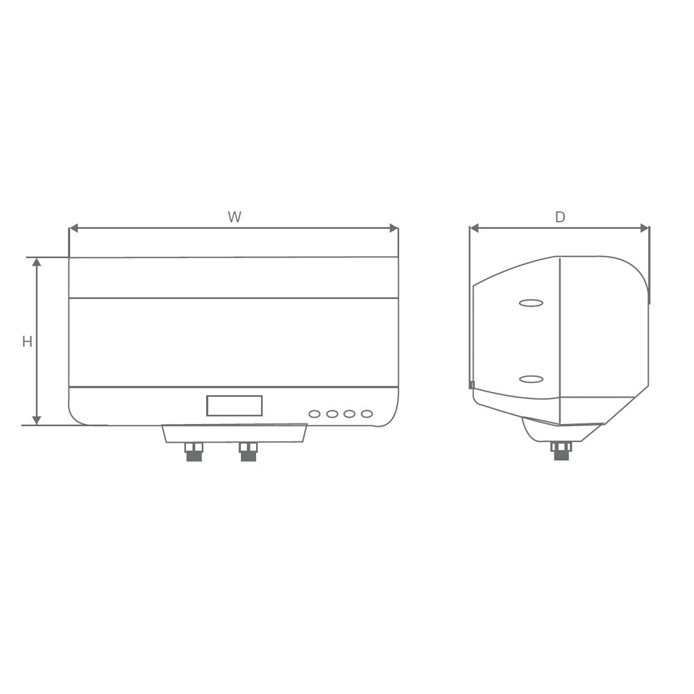 ALEX 30L & 5KW 3 (3 STAR) - JAQUAR GEYSERS -  ( WHITE - ALEXA - 718x365 mm - 29inchX14.5inch )