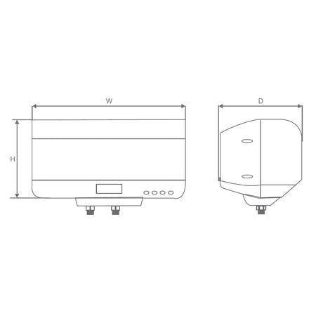 ALEX 30L & 5KW 3 (3 STAR) - JAQUAR GEYSERS -  ( WHITE - ALEXA - 718x365 mm - 29inchX14.5inch )