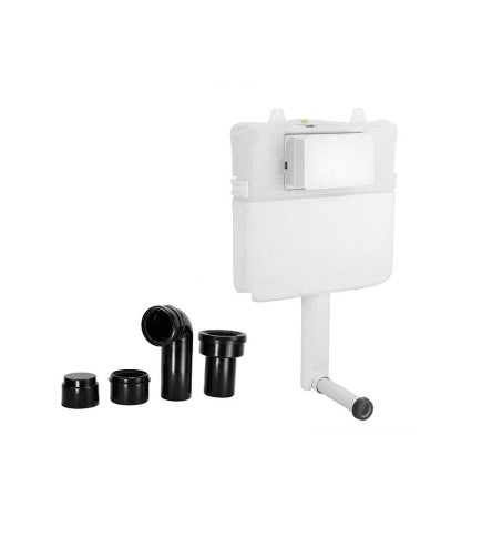 PNEUMATIC SINGLE PIECE SLIM CONCEALED CISTERN BODY - ARTIZE CISTERN - ( WHITE - PNEUMATIC - 0x15 mm - 0inchX0.5inch )