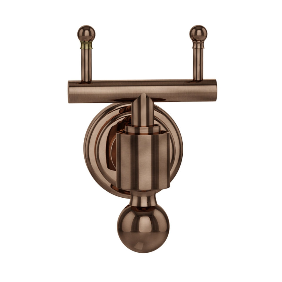 DOUBLE COAT HOOK - JAQUAR FAUCETS -  ( ANTIQUE COPPER - QUEENS ACC. - 0x0 mm - 0inchx0inch )