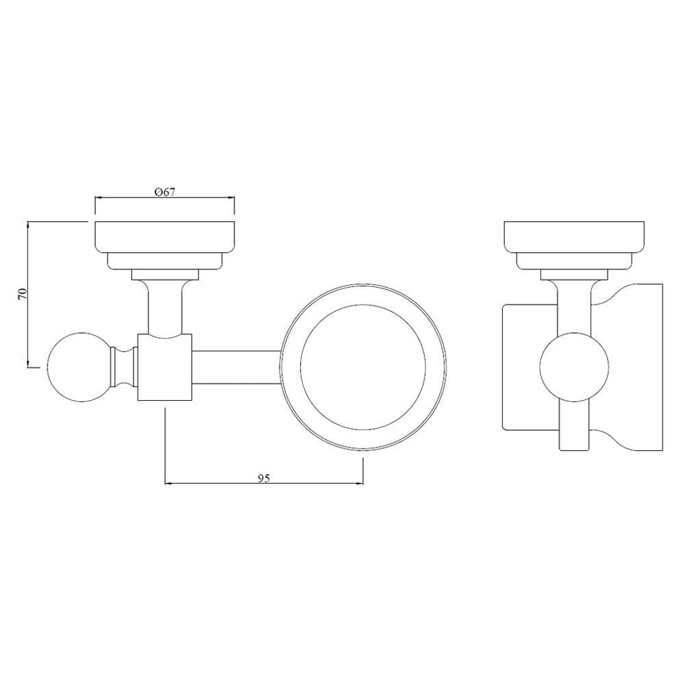 TUMBLER HOLDER - JAQUAR FAUCETS - ( CHROME - QUEENS ACC. - 0x0 mm - 0inchx0inch )