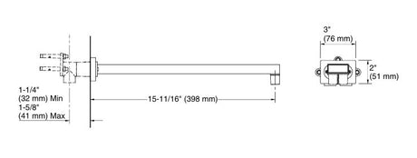 (PRUN)BEITOU-W/M SHOWER ARM-MULTI FUNC - KOHLER PREMIUM -  ( POLISHED CHROME - PREMIUM - 0x0 mm - 0inchx0inch )