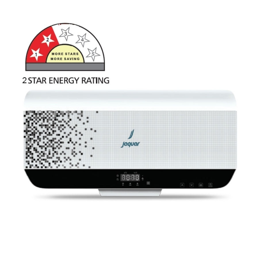 ALEX PLUS 20L & 5KW 2 (2 STAR) - JAQUAR GEYSERS -  ( WHITE - ALEXA PLUS - 610x340x365 mm - 24.5inchX13.5inchX14.6inch )