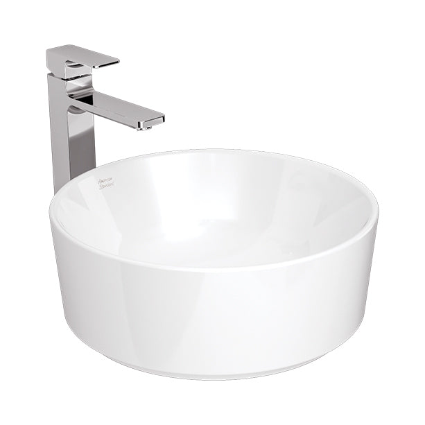 WASH BASIN ROUND COUNTER TOP - AMERICAN STANDARD - ( WHITE - ACACIA E - 400x400 mm - 16inchX16inch )