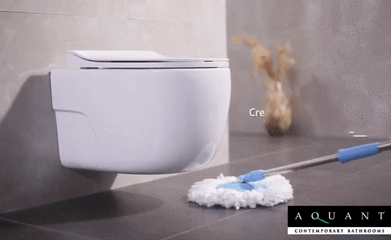 WALL HUNG WC WITH SOFT CLOSE UF SLIM SEAT COVER - AQUANT -  ( WHITE -  - 510x420x370 mm - 20.4inchX16.8inchX14.8inch )