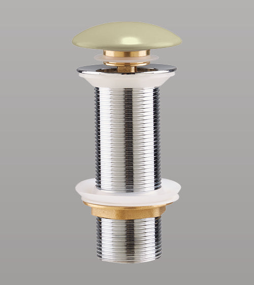 CERAMIC POP UP WASTE COUPLING - AQUANT - ( BEIGE CARAMEL - - 125x32 mm - 5inchX1.28inch )