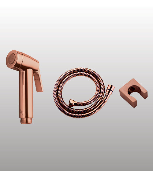 ABS HEALTH FAUCET 1 MTR W/FLEX HOSE & WALL HOOK - AQUANT - ( ROSE GOLD - - 0x0 mm - 0inchx0inch )