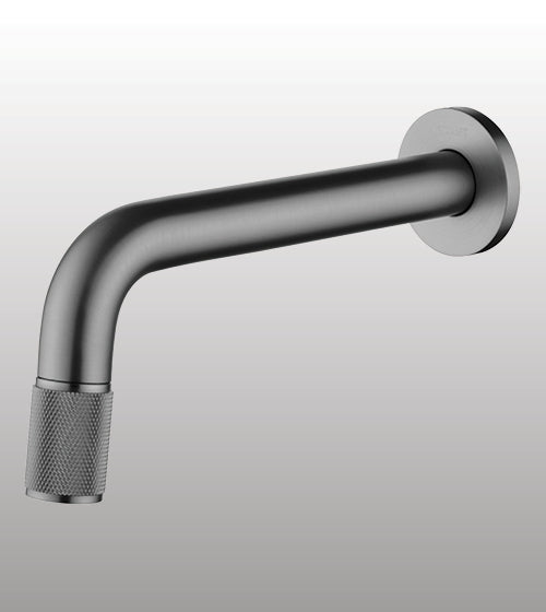 MOUTH OPERATED WALL BASIN TAP - AQUANT - ( GRAPHITE GREY - - 210x0 mm - 8.4inchX0inch )