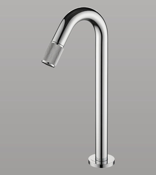 MOUTH OPERATED TALL BRASS MOUNTED BASIN TAP - AQUANT - ( CHROME - - 324x0 mm - 12.96inchX0inch )
