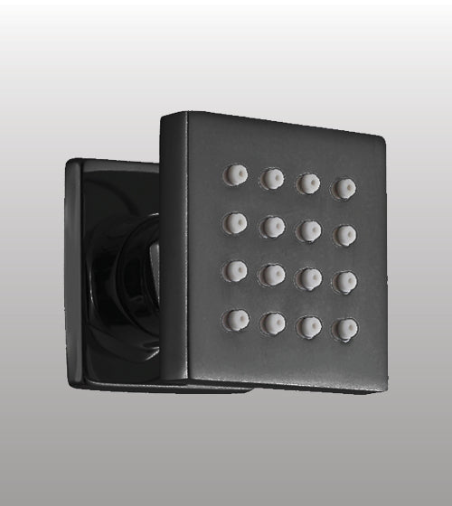 SINGLE FUNCTION BRASS BODY JET - AQUANT -  ( MATT BLACK -50x50mm -2inchx2inch )