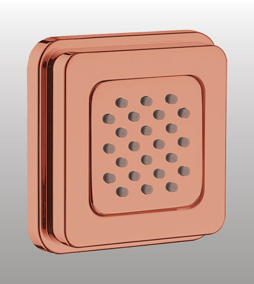 POWDER FLOW BODY SHOWER W/EXP INSTAL - AQUANT - ( ROSE GOLD - BODY JET - 100x100 mm - 4inchX4inch )