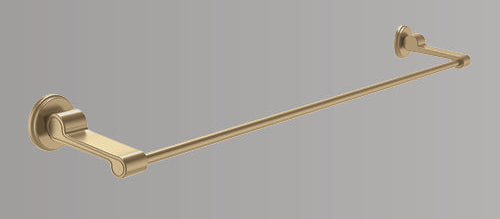 BRASS TOWEL ROD - AQUANT - ( BRUSHED GOLD - HERITAGE SERIES - 600x0 mm - 24inchX0inch )