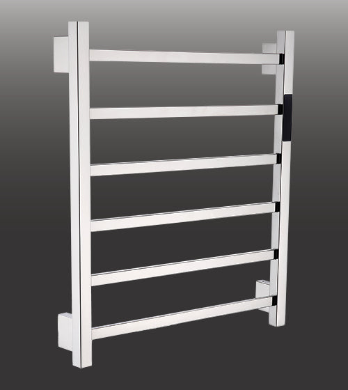 WALL HUNG TOWEL WARMER NEEDS ELECTRIC POINT - AQUANT - ( CHROME - - 580x500 mm - 23.2inchX20inch )