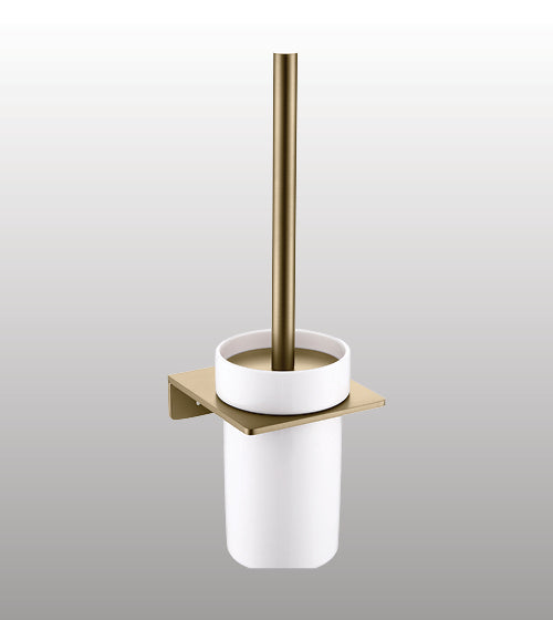 TOILET BRUSH HOLDER - AQUANT -  ( BRUSHED GOLD -  - 0x0 mm - 0inchx0inch )