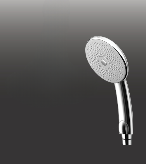 ABS HAND SHOWER ROUND SHAPE - AQUANT - ( CHROME - - 150x0 mm - 6inchX0inch )