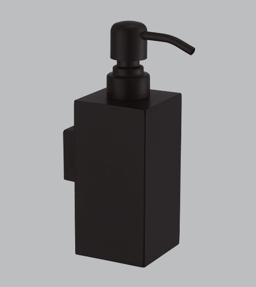 WALL COUNTER LIQUID SOAP DISPENSER - AQUANT - ( MATT BLACK - - 0x0 mm - 0inchx0inch )