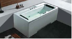 WHIRLPOOL W/TUB LUCITE (HT-670MM) - OYSTER - ( WHITE - BLISS - 1825x850 mm - 73inchX34inch )