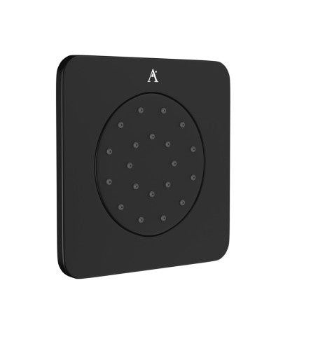 CONC.BODY SHOWER WITH INST. BOX - ARTIZE FAUCET - ( BLACK MATT - BODY SHOWER - 135x135 mm - 5inchX5inch )