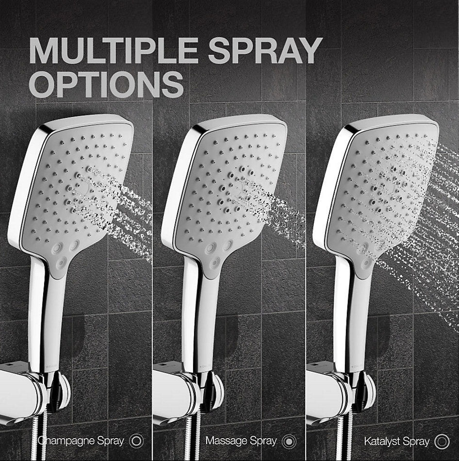 RAINDUET-SQ HANDSHOWER W/O HOSE - KOHLER PREMIUM - ( POLISHED CHROME - PREMIUM - 0x0 mm - 0inchx0inch )