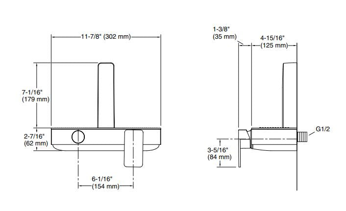 APT B&S EXPOSED - KOHLER POPULAR -  ( CHROME - POPULAR - 0x0 mm - 0inchx0inch )