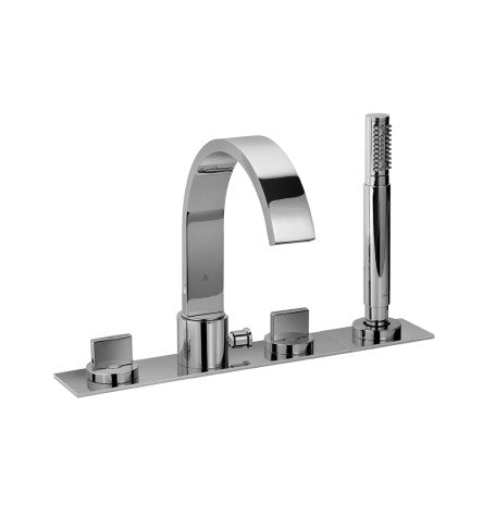 3HOLE S/L B/TUB MXR W/HAND SHWR&SPT - ARTIZE FAUCET -  ( CHROME - CELLINI - 0x15 mm - 0inchX0.5inch )