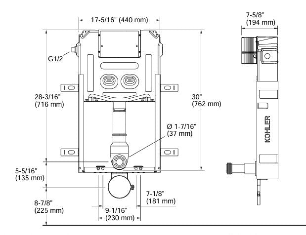 (PRUN) IN-WALTANK W/HALF/F 77029IN-P-NA(PNEUMAT - KOHLER PREMIUM -  ( PNEUMATIC - PREMIUM - 793x514 mm - 20inchX0inch )