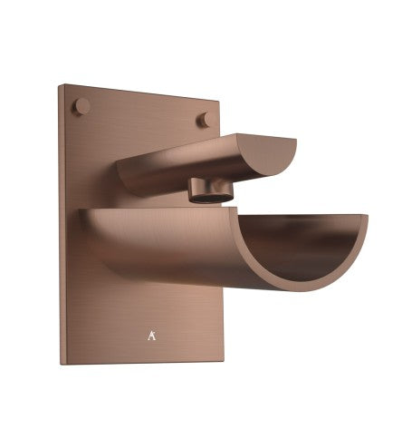 CONFLUENCE OVER HEAD SHOWER WITH WALL FLANGE - ARTIZE FAUCET - ( ANTIQUE COPPER - CONFLUENCE - 0x15 mm - 0inchX0.5inch )