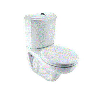 BOWL WITH CISTERN FOR EXTENDED WALL HUNG WC W/PP SOFT CLOSE SC (RACK BOLT DISTANCE 7INCH) - JAQUAR SWARE - ( WHITE - CONTINENTAL - 380x630x760 mm - 15.2inchX25.2inchX30.4inch )